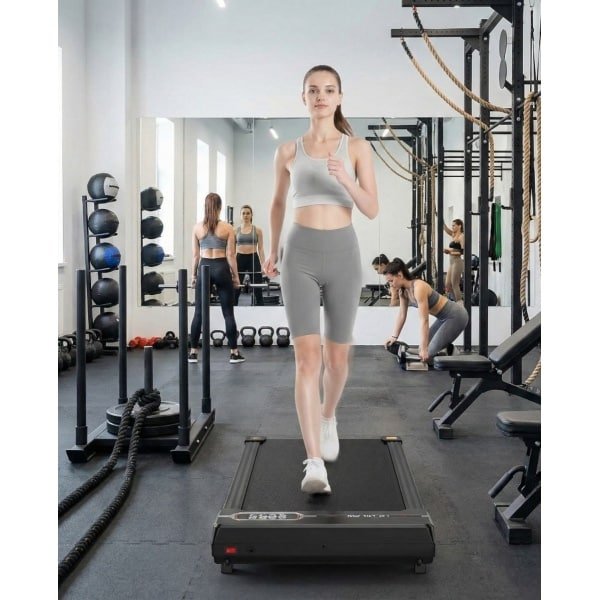 Loopband Inklapbaar met Helling voor Thuis & Onder Bureau - Compact Walking Pad 1-8 km/u - Stille 2,5 PK Motor - LCD Display - Ruimtebesparend & Lichtgewicht - Designbest