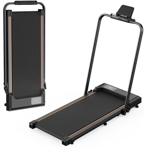 Loopband - Loopbanden - Wandelband - Walking Pad - Treadmill - Opvouwbaar - met LED-Display - Max Snelheid 1-6KM/h - 2.5 PK Motor - 40dB - 120kg Max. Belasting - 8 Lagen Loopgordels - 119.5 x 56 x 100.3cm - Zwart