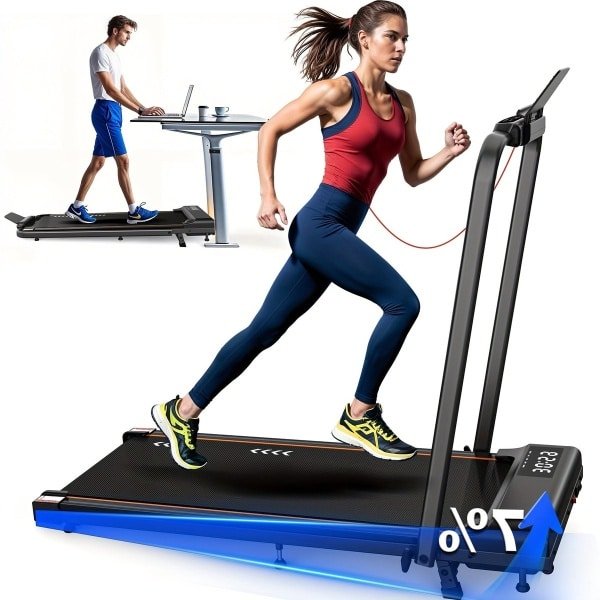 Loopband - Loopmat - Wandeltredmill - Fitnessmachine - Inklapbare Treadmill - Compact Ontwerp - 2,25 HP Motor - 7-Laags Schokdemping