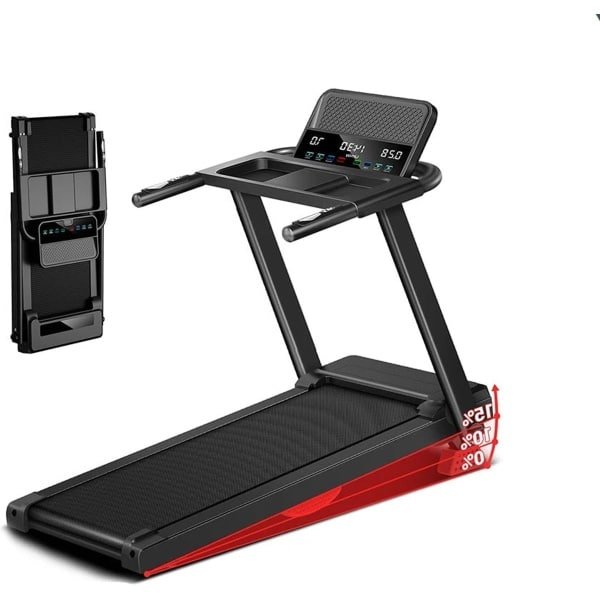 Loopband - Treadmill - Hardloopband - Fitnessapparaat - Trainingsmachine - Inklapbaar Design - 12 km/u Max Snelheid - 12 Programma's