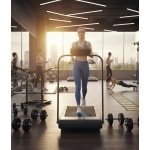 Loopband Walking Pad 12 km/h - Inklapbaar & Stil - Met Handgreep, LED-Display, App-Connectiviteit, 2,2 PK Motor - Voor Thuis & Kantoor - Designbest