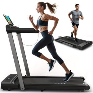 Loopband - Wandelband - Hardloopband - Treadmill - Walking Pad - Inklapbaar - 2,5 PK Motor - 12 Programma's & Dual LED Display