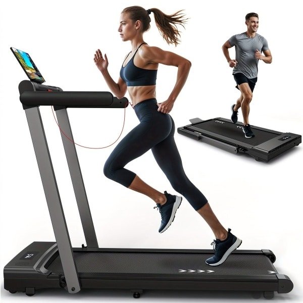 Loopband - Wandelband - Hardloopband - Treadmill - Walking Pad - Inklapbaar - 2,5 PK Motor - 12 Programma's & Dual LED Display