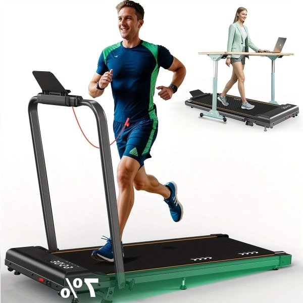 Loopband - Wandelband - Hardloopband - Walking Pad - Treadmill - Inklapbaar - 7% Helling - Stille 2,25 PK Motor