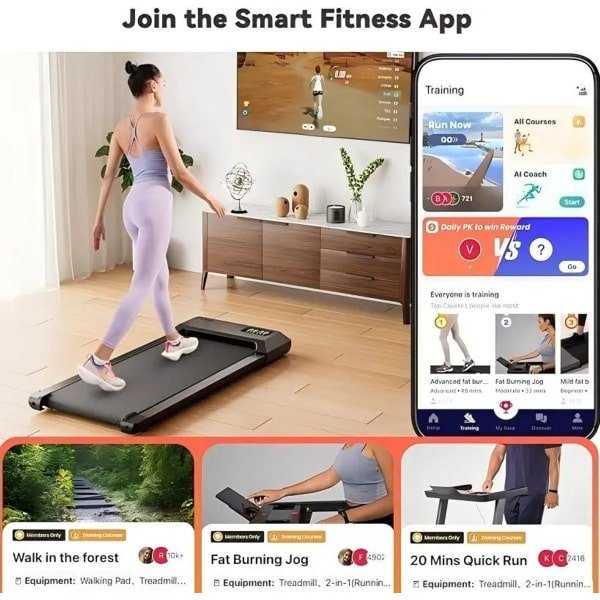 Loopband - Wandelband - Loopbanden voor thuis - Loopband onder bureau - Walking pad loopband- Hardlopen - Compact - Met Afstandsbediening en LED Display - Voor Thuis & Kantoor