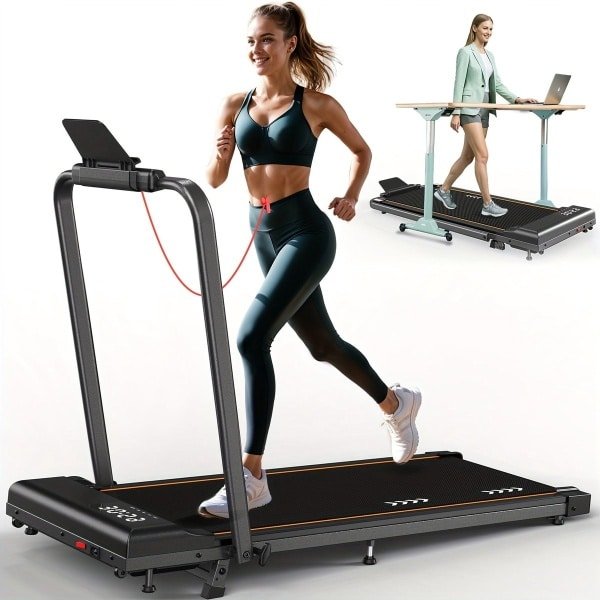 Loopband - Wandelband - Treadmill - Hardloopband - Walking Pad - Inklapbaar - 2,25 PK Motor - 7-laagse Schokdemping