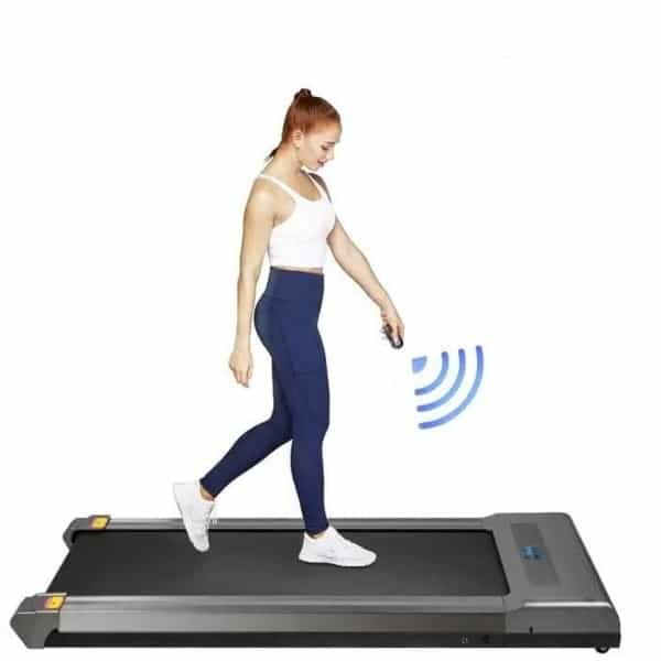 Loopband - Wandelband - Walking Pad - Walkingpad - Treadmill - Loopband Voor Onder Het Bureau - Loopbanden Voor Hardlopen - Verstelbaar - Draagbare Loopmat - 500W Motor - Snelheid 1-6,0 KM/U - Zilver