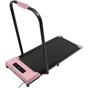 Loopband - Wandelmachine - Fitnessapparaat - Thuisfitness - Indoor Treadmill - Inklapbaar Met Handgreep - Stille Motor & LED Display - Compact 0,6 m² - Snelheid 1-6 km/u - Roze