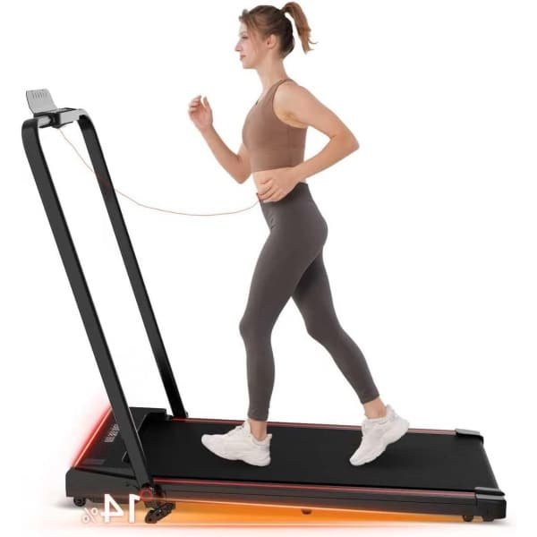 Loopband - Wandeltreadmill - Hardloopband - Bureaulopen - Opvouwbare Loopband - 1400W Stil Motor - 3 Hellingsniveaus Met LCD Scherm