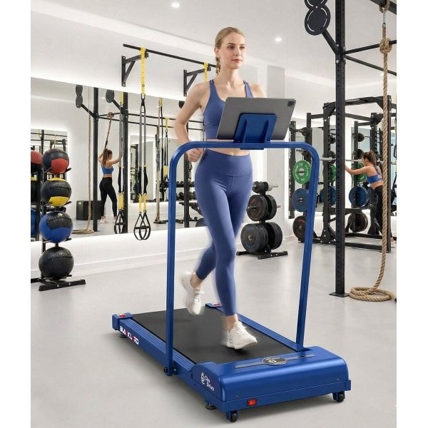 Loopband inklapbaar - Walking Pad & Treadmill tot 12 km/u, 2,2 PK Motor, LED-Display, App-koppeling, Stil & Compact voor Thuis en Kantoor - Motion Pro 12 Designbest