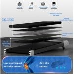 Loopband met Helling - Thuis Loopband - Actief Blijven - Handmatige Helling 5% - Opvouwbaar Ontwerp - Wit en Zwart