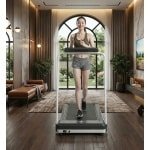 Loopband voor Thuis Inklapbaar 2 HP - Tot 10 km/u - Met Afstandsbediening & LED-Display - Compact & Schokdempend - 0-90° Inklapbaar - Designbest