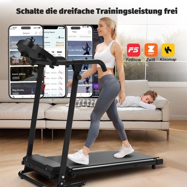 Loopband voor Thuis & Kantoor - Compacte Wandelpad - 2-in-1 Desk Treadmill - Belastbaar tot 120 kg - Hardlopen & Wandelen
