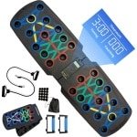 Luyot Push Up Bord met counter - Inclusief trainingsschema's, Elastische banden, Tas, en Viltjes - Opvouwbaar - Opdruksteunen - Opdrukken - Home Workout - Fitness - Krachttraining - Push Up Board