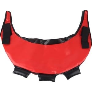 MK Stoer -Sportschool Fitness Zandzak - Krachttraining - Gewichten - Synthetisch Leder - Diverse Handgrepen - Thuissport Training - Zwart