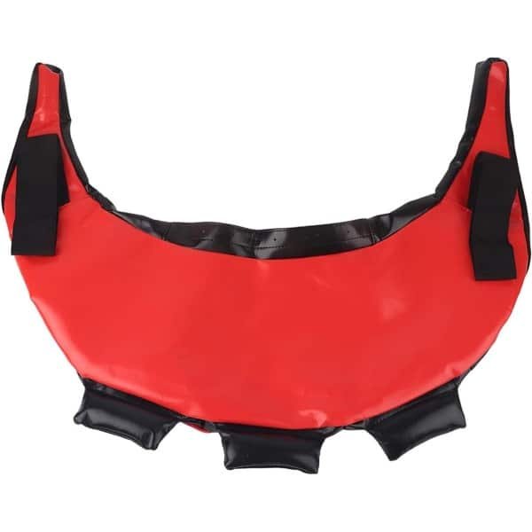 MK Stoer -Sportschool Fitness Zandzak - Krachttraining - Gewichten - Synthetisch Leder - Diverse Handgrepen - Thuissport Training - Zwart