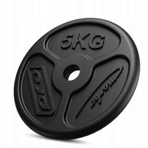 Marbo Sport - Gietijzeren gewicht 5 kg Slim - voor krachttraining - Ultra dunne constructie 21 mm