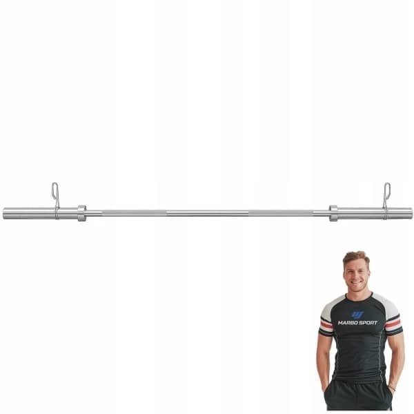 Marbo Sport - Halterstang UF-G180-OLI-CH - Voor krachttraining - Geribbelde handgreep voor maximale veiligheid