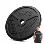 Marbo Sport - Olympisch Gietijzeren Gewicht 25kg - Ideaal voor Krachttraining - Hoge Kwaliteit en Precisie van Uitvoering