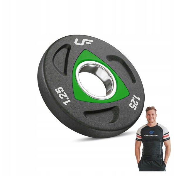 Marbo Sport - Olympisch polyurethaan gewicht 1,25 kg - UpForm - Professioneel en duurzaam gewicht voor krachttraining