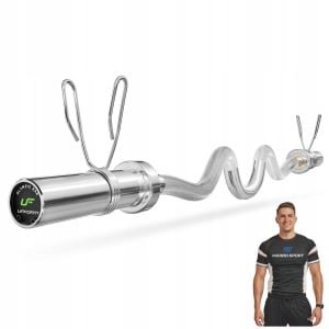 Marbo Sport - Olympische halterstang sterk gebogen 120 cm UpForm - Professionele apparatuur voor krachttraining met een maximaal gewicht van 320 kg