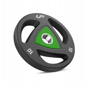 Marbo Sport - Olympische polyurethaan gewichten UpForm 10 kg - Krachttraining - Hoge duurzaamheid en functionaliteit met ergonomische handgrepen