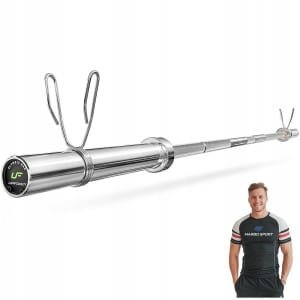 Marbo Sport - Olympische stang UF-G220-OLI-CH - Professionele apparatuur voor krachttraining - Uitzonderlijke duurzaamheid en ergonomisch ontwerp
