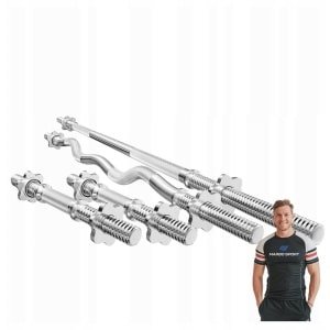 Marbo Sport - Set Stangen MWG4 - Complete Uitrusting voor Krachttraining - Veiligheid en Gebruiksgemak