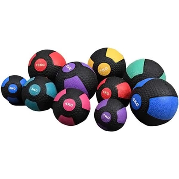 Medicijnbal - Fitnessbal Krachtbal - Thuis Krachttraining - Duurzaam Rubber Ontwerp - 2 kg Gewicht