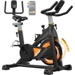 MettleMatic OS3 Hometrainer - Magnetische Fitnesfiets met Bluetooth - Indoor Fitnesfietsen met LCD-Display - 160 KG Belastbaarheid