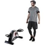 Mini Hometrainer Fiets- en Armtrainer met Verstelbare Weerstand