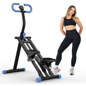 Mini Stepper - Fitness Stepper - Hometrainer - Aerobic Step - Traploper - Verstelbare Weerstand - Inklapbaar Compact - Roestvrij Staal Met Antislip Platforms