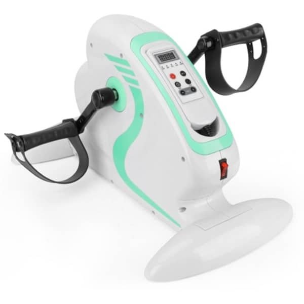 Mobiclinic Pista - Stoelfiets - Deskbike - Bureaufiets - Hometrainer - Elektrische pedaaltrainer - 12 niveaus - Met afstandsbediening - Scanfunctie - Minifiets - Wit