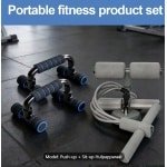 Multifunctionele Push-up Stand + Sit-up Hulpapparaat, Thuis Fitnessapparatuur Set, Geschikt voor Zowel Mannen als Vrouwen, Volledige Lichaams Krachttraining, Compact en Draagbaar, Ideaal voor Thuisgebruik