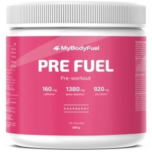 MyBodyFuel - Pre Workout - Raspberry - Pre-Workout - Per Scoop 160 mg Cafeïne - 300 gram