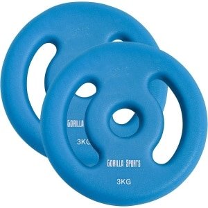 Neopreen Halterschijven Set met Handvatten - 30/31 mm Gewichtsschijven voor Krachttraining