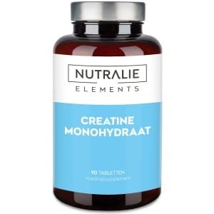 Nutralie Creatine Monohydraat - 90 Tabletten - Energie & Spieropbouw Supplementen - Mannen en Vrouwen - 6000mg Creatine Monohydraat - Ondersteuning Sporten