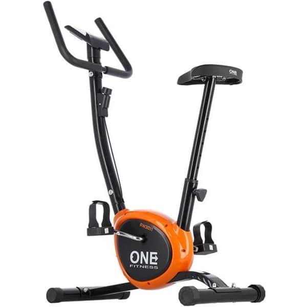 ONE FITNESS RW3011 - Hometrainer - Mechanische Weerstand - Zwart-Oranje