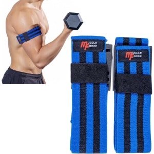 Occlusie Banden - Bloed restrictie banden - Krachttraining revalidatie - Verstelbare omtrek - 20-56 cm - Blauw