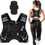 Octav8® Gewichtsvest - Verstelbaar Gewichtsvest - Krachttraining - Fitness - Zwart
