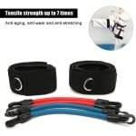 Oefenweerstandsband voor krachttraining benen | Latexbuis | Anti-slip | Instelbaar | Taekwondo | Sportieve training