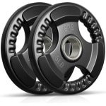Olympische Gewichthefschijven Set Rubber Grip Gietijzer voor Krachttraining en Crossfit