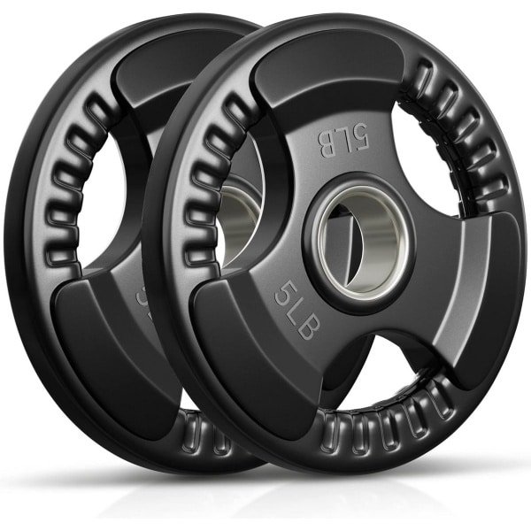Olympische Gewichthefschijven Set Rubber Grip Gietijzer voor Krachttraining en Crossfit