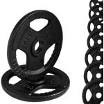 Olympische gietijzeren halterschijven voor fitness en krachttraining - 1,25 tot 25 kg