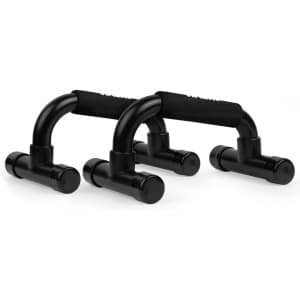 Opdruksteunen - Push Up Bars - Krachttraining Thuis - Vaste Handgrepen - 30x23x12 cm - Zwart