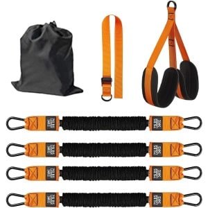 Optrekbandenset - Weerstandsbanden - Krachttraining Thuis - Verstelbare Hoogte - 4 Banden Set - Multicolor