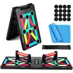 Opvouwbaar Push Up Board met Handgrepen - Push Up Grips - Fitness Trainingsbord - Krachttraining voor Borst, Schouders, Triceps & Rugspieren - Thuis Workout - Multifunctioneel Push Up Systeem