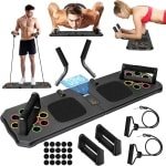 Opvouwbaar Push Up Board met Handgrepen - Push Up Stands - Thuis Fitness Trainingsbord - Krachttraining voor Borst, Schouders, Triceps & Rugspieren - Multifunctioneel Push Up Systeem - Workout Apparatuur