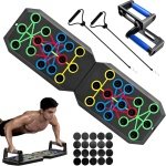 Opvouwbaar Push-upbord Set met Weerstandstouw voor Krachttraining Thuis