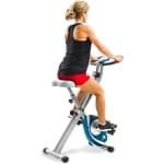 Opvouwbare Hometrainer - Fitness Fiets - Thuis Trainen - Compact Ontwerp - Tot 102 kg - Zilver